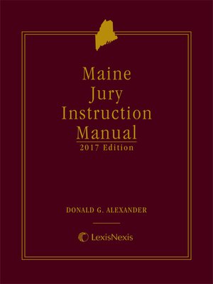 cover image of Maine Jury Instruction Manual